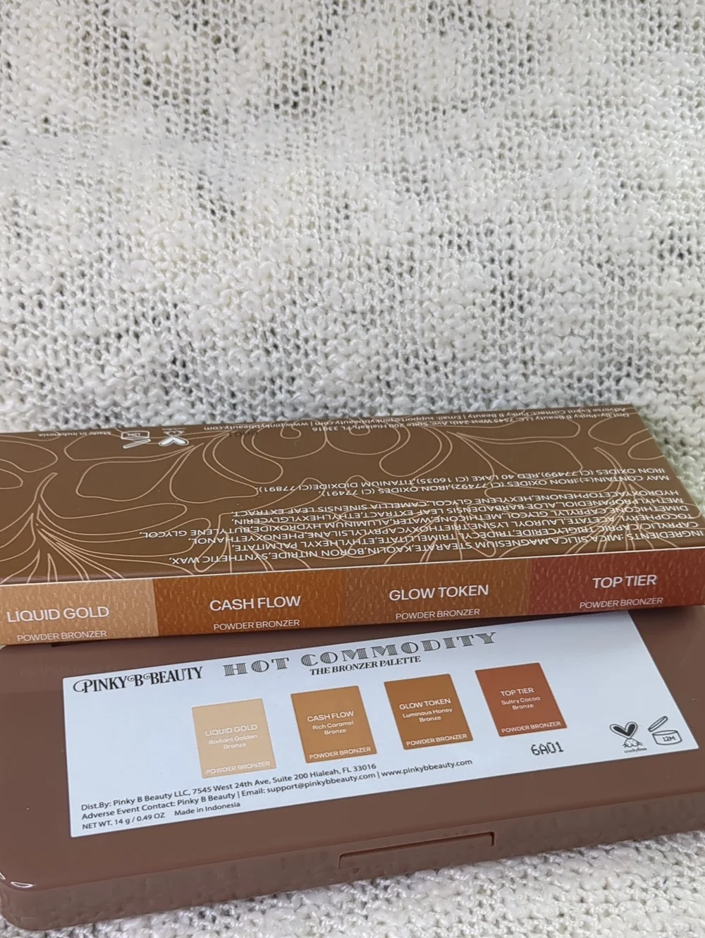 Pinky B Beauty Hot Commodity Bronzer Palette, 14g/0.49oz